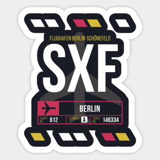 Berlin (SXF) Airport Code Baggage Tag Sticker